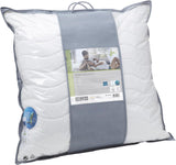 Badenia Trendline Öko-Kissen Aerelle Blau 80 x 80 cm, weiß, Öko-Tex zertifiziert, hergestellt nach dem deutschen Qualitätsstandard Naty Shop Standardkissen