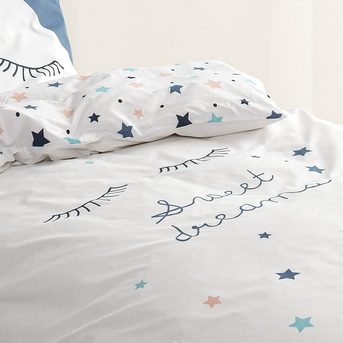 Bettwäsche-Set für Kinder, wendbar, Stars Bettwäsche – Kinder Naty Shop
