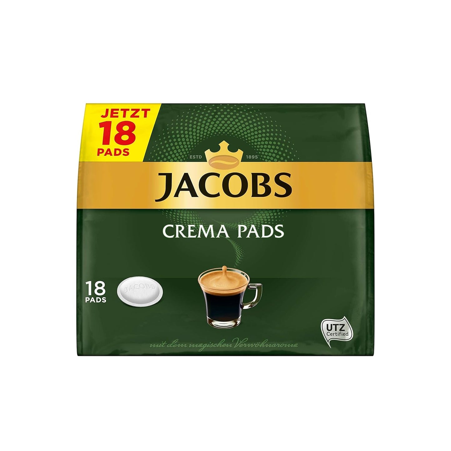 Kräftig Cream Pads, 90 Senseo-kompatible Kaffeepads UTZ-zertifiziert, 5er Pack, 5 x 18 Getränke & Cream Pads, 90 Senseo-kompatible Kaffeepads UTZ-zertifiziert, 5er Pack, 5 x 18 Getränke