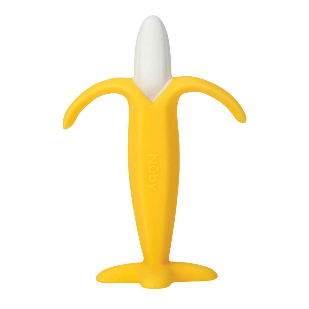 Nuby Nûby - Zahnungshilfe Banane - 3 Monate+, Gelb, 1 Stück (1 Packung)