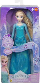 Mattel Disney Frozen Toys Elsa singende Puppe im ikonischen Outfit singt „Let It Go“ aus dem Disney-Film „Die Eiskönigin“ für Kinder
