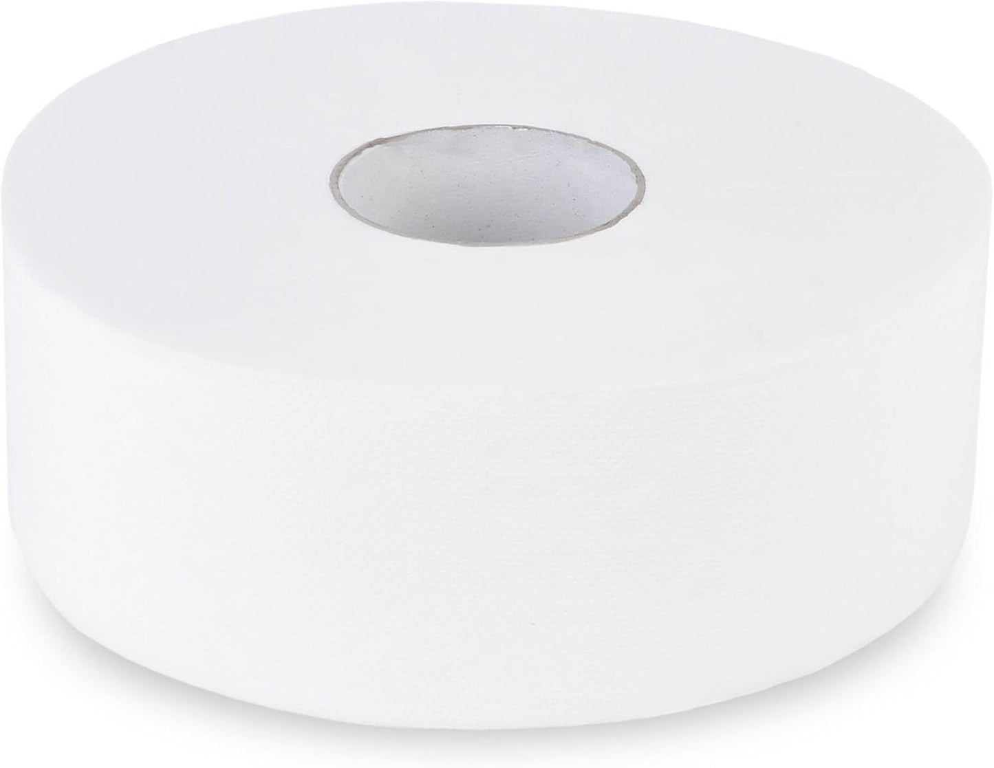Quicky Jumbo 2-lagiges Toilettenpapier, 25 cm Ø, hochweiß, geprägt mit feinen Punkten, 6 Rollen – saugfähig und reißfest für maximale Hygiene, ideal für öffentliche Einrichtungen und Industrie