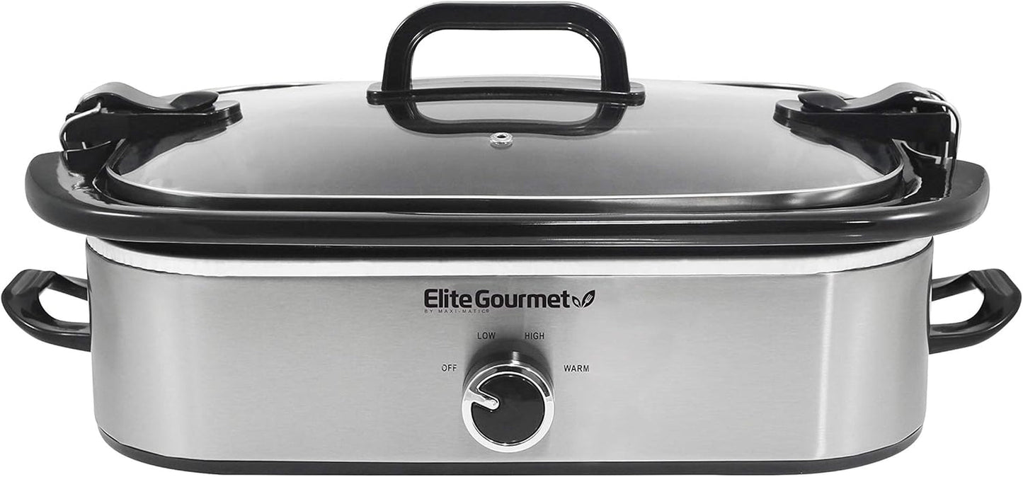 MST-5240SS Slow Cooker, 3,3 Liter, Edelstahl Slow Cooker Naty Shop