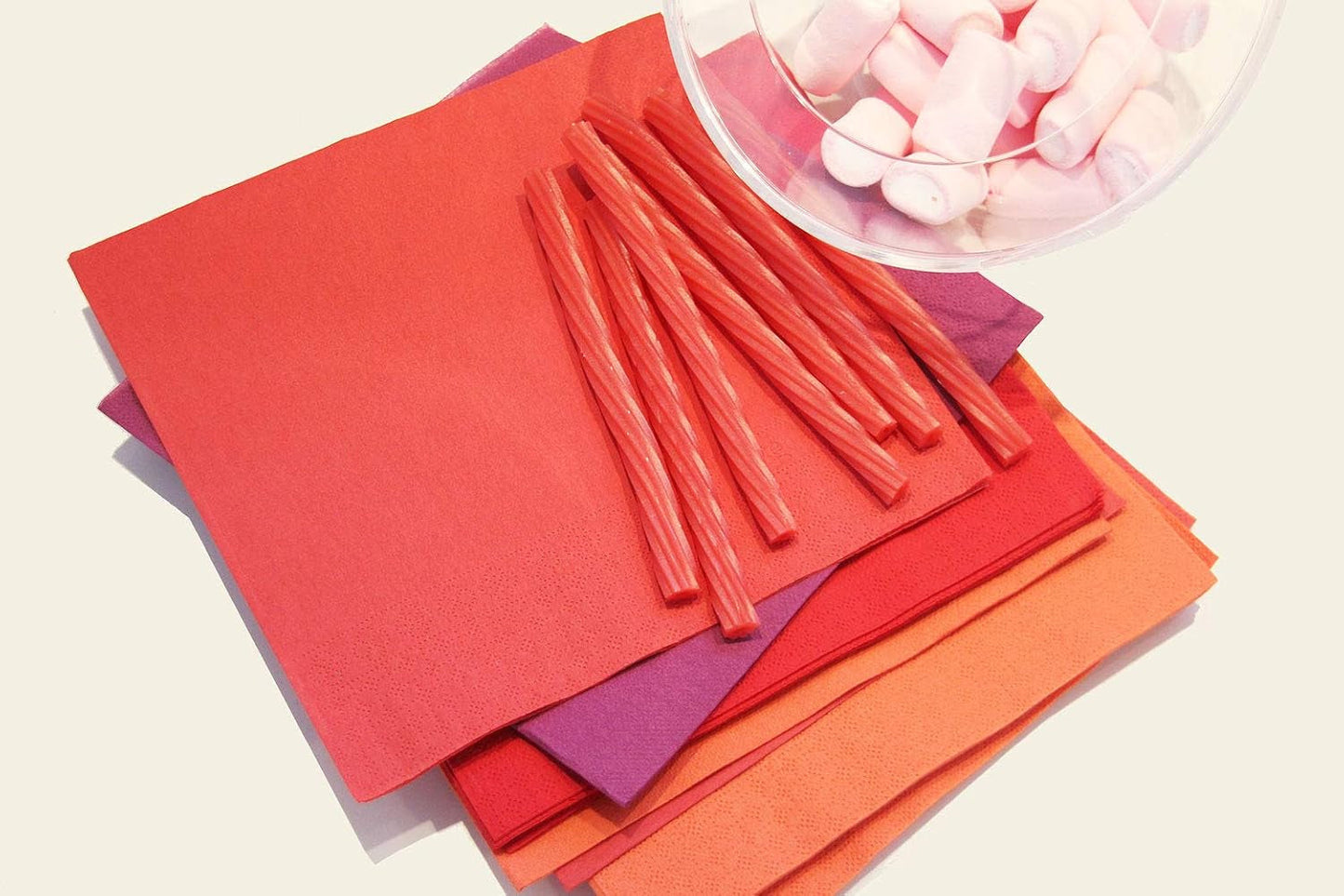Ser42307107 Collection Pendelleuchte, Serviette 40 x 40, 2-lagig, 1/4-Faltung, 100 Servietten, 2-lagig, einfarbig mit Rand, Fuchsia