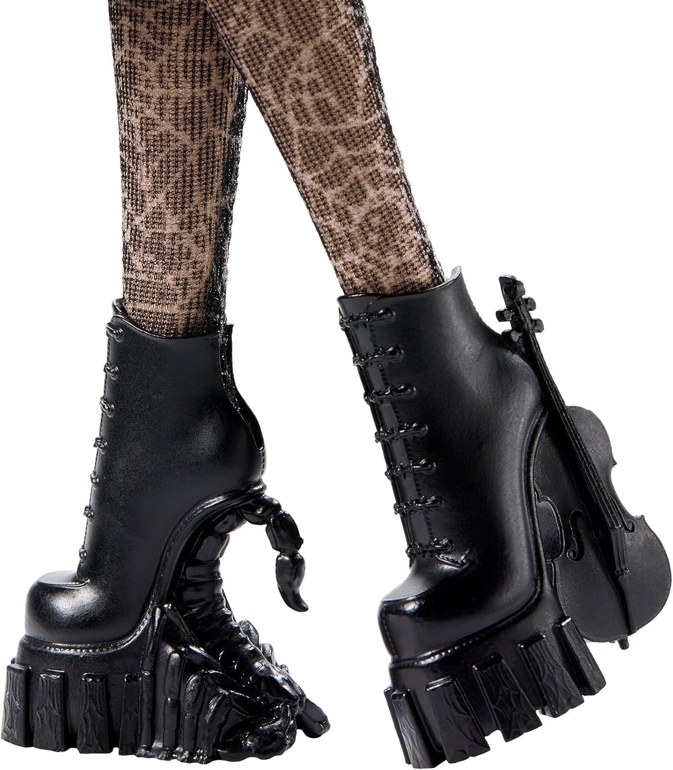 Monster High Wednesday-Puppe und Zubehör Wednesday Addams Sammelfigur in Nevermore Academy-Uniform mit eiskalter Hand und Rucksack-Puppenständer HXJ04 Naty Shop Dolls