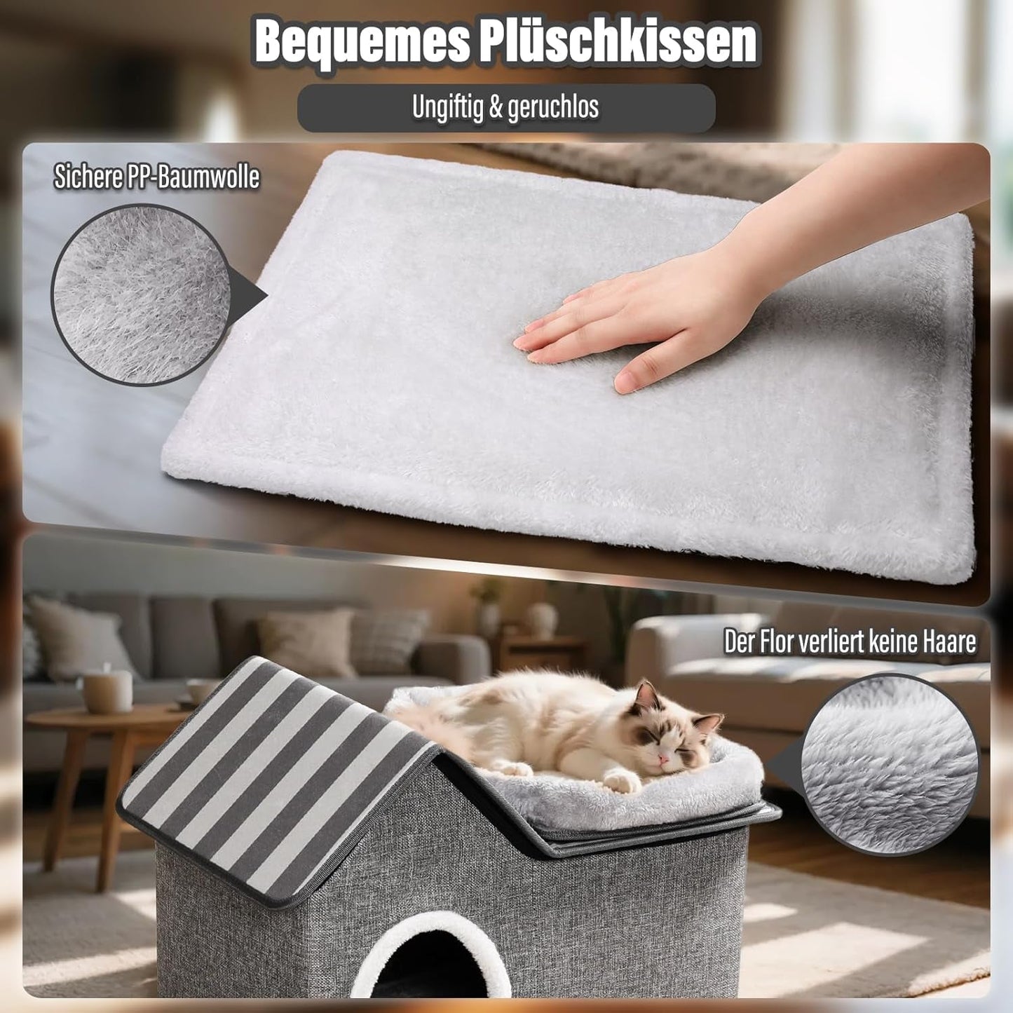 Decken und Möbel, Haustiere, Höhlen und Häuser, Katzen, Katzenbetten, Katzenbetten, Matratzen