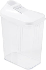 keeeper Ausgießbox für Trockenvorräte, stufenlos verstellbarer Dosierdeckel, Kunststoff, 500 ml, 8 x 4,5 x 15 cm, Paola, weiß Frischhaltedosen Naty Shop