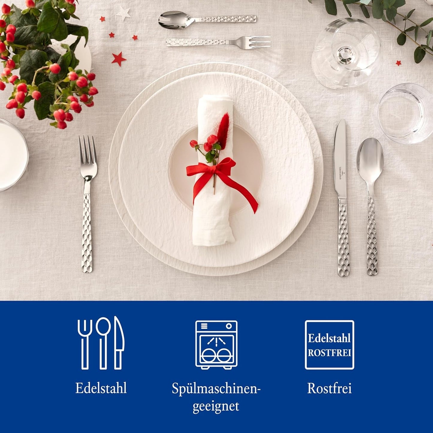 Villeroy & Boch - Boston Besteckset 30-teilig, 6 Personen Kitchen Naty Shop