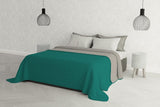 Italienische Bettwäsche Estivo Einzelbett, Leinen, Aqua, 170 x 270 cm Bettdecken und Steppdecken Naty Shop Aqua/Grau 260 x 270 cm