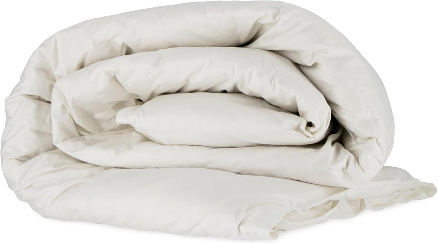 Nottetempo, Gänsedaunendecke, Einzelbett, 205 x 155 x 2 cm, Bianco Bettdecken und Steppdecken Naty Shop