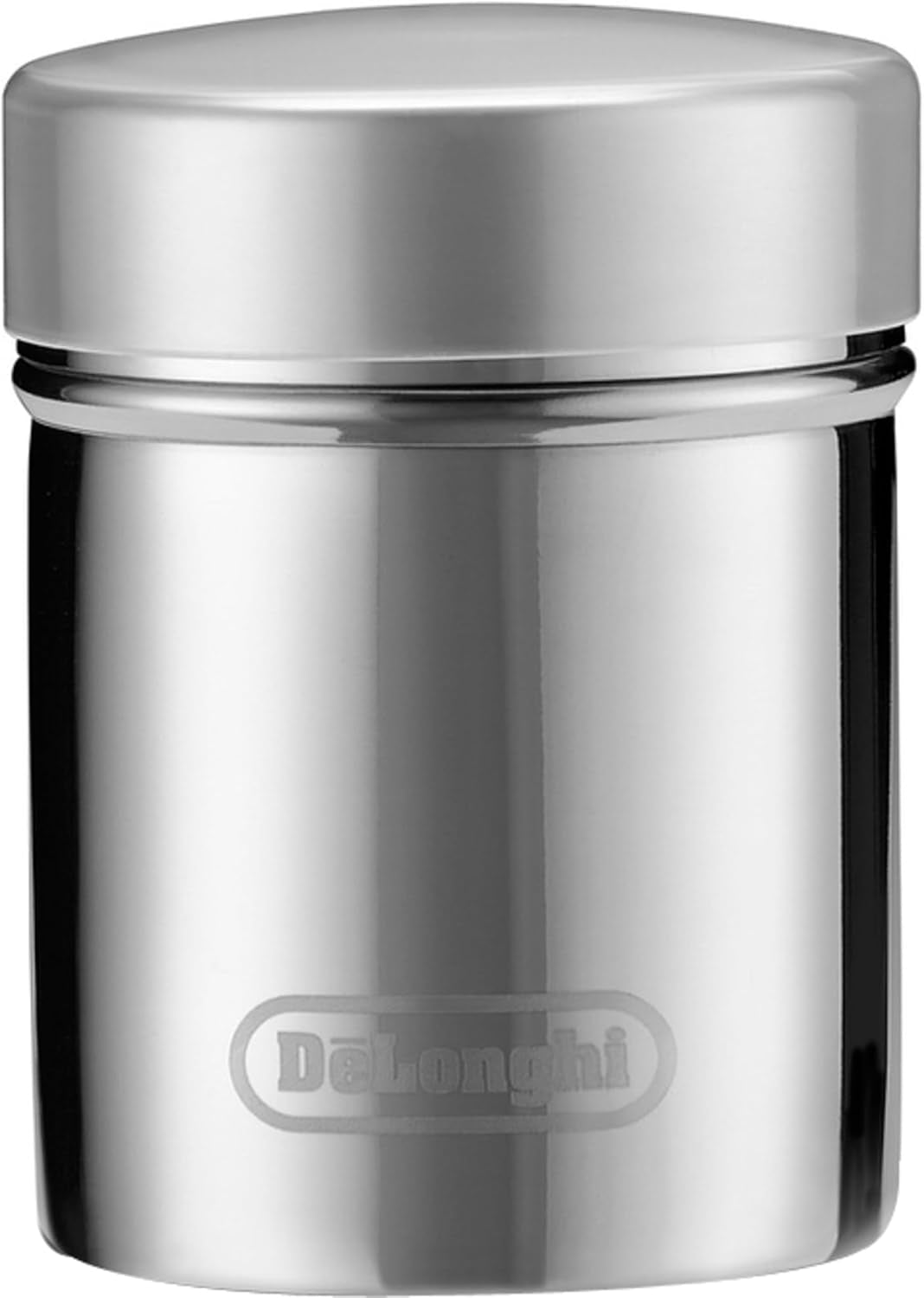 De'Longhi DLSC061 Kakaostreuer aus Edelstahl, 175 ml, Silber