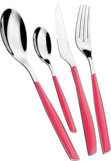 BUGATTI Glamour, Besteckset für 6 Personen, 24-teilig, Edelstahl 18/10, Naty Shop Rose Paradise
