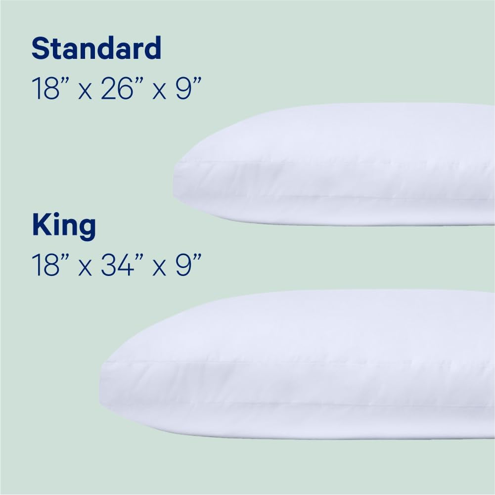 Casper Standard-Schlafkissen, Weiß, 1 Stück (1 Packung). Naty Shop Standard-Kissen