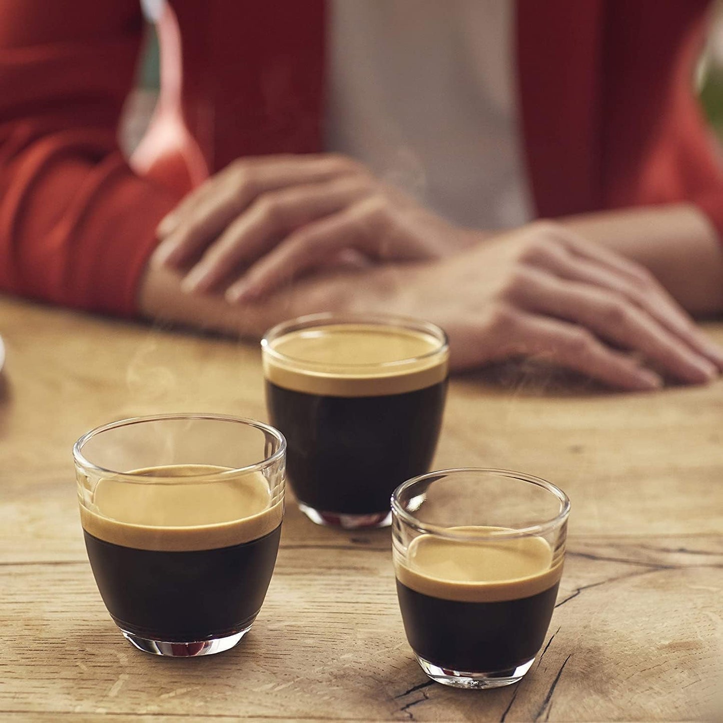 PHILIPS Senseo Select Kapsel-Espressomaschine mit Auswahl der Kaffeeintensität und Memory-Funktion, aus recyceltem Kunststoff, Farbe: Schwarz (CSA240/60)