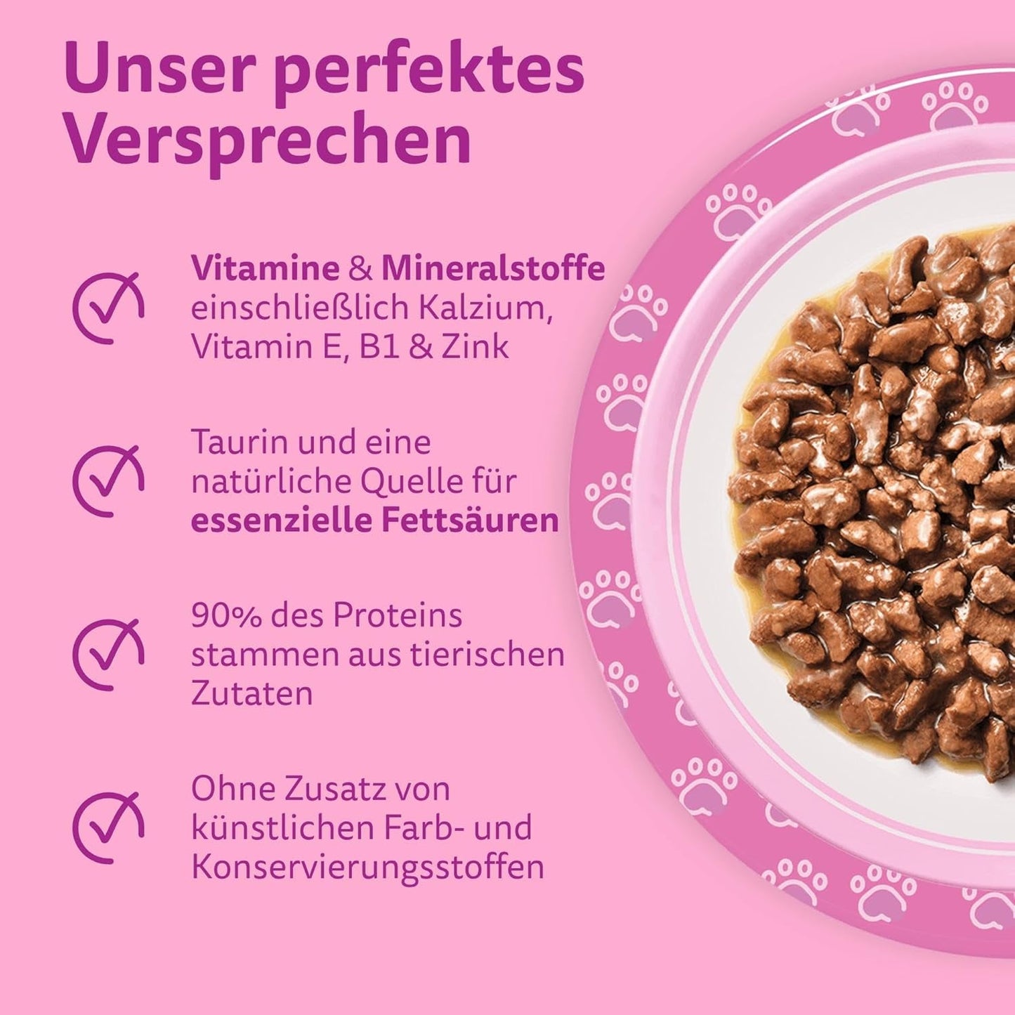 Whiskas Junior Classic Selection Nassfutter für Katzen in Soße, 48 Beutel, 12 x 85 g (4er-Packung) – Hochwertiges Nassfutter für heranwachsende Katzen, 2 bis 12 Monate