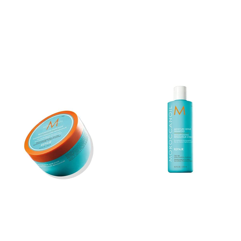 Moroccanoil Haarstärkungsmaske Naty Shop Haarmaske 250 ml (1 Packung) Packung mit regenerierendem Shampoo