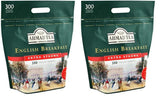 Ahmad Tea – Englisches Frühstück – Schwarzer Frühstückstee – Assam- und Ceylon-Tee – bandlose englische Teebeutel mit 2 g Tee pro Portion – große Packung mit 300 Teebeuteln (2 Stück)