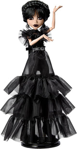 Monster High Wednesday Puppe, Rave'N Wednesday Sammelfigur in schwarzem Gothic-Kleid, inspiriert von der Tanzbühne, Premium-Zubehör und Puppenständer, HXJ03 Naty Shop Dolls Standardtitel