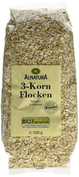 Bio 3-Korn Flocken, 500 G Getreide Naty Shop Standardtitel