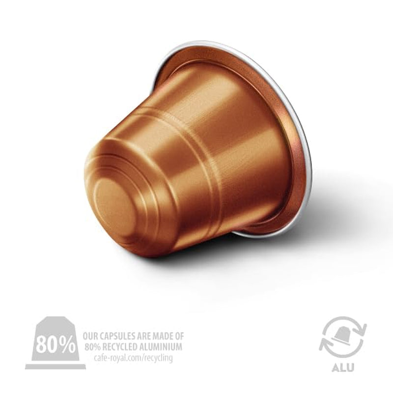 Café Royal Peru Lungo Bio – Nespresso®-kompatible Kaffeekapseln, 100 % Arabica aus Peru, cremig, Intensität 5/12, Fairtrade, 100 Kapseln