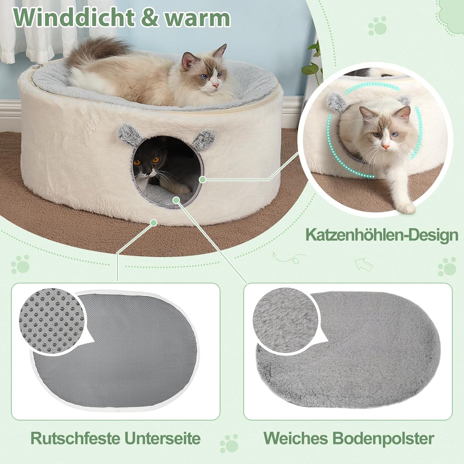 Decken und Möbel, Haustiere, Höhlen und Häuser, Katzen, Betten für Katzen, Katzenbetten, Matratzen