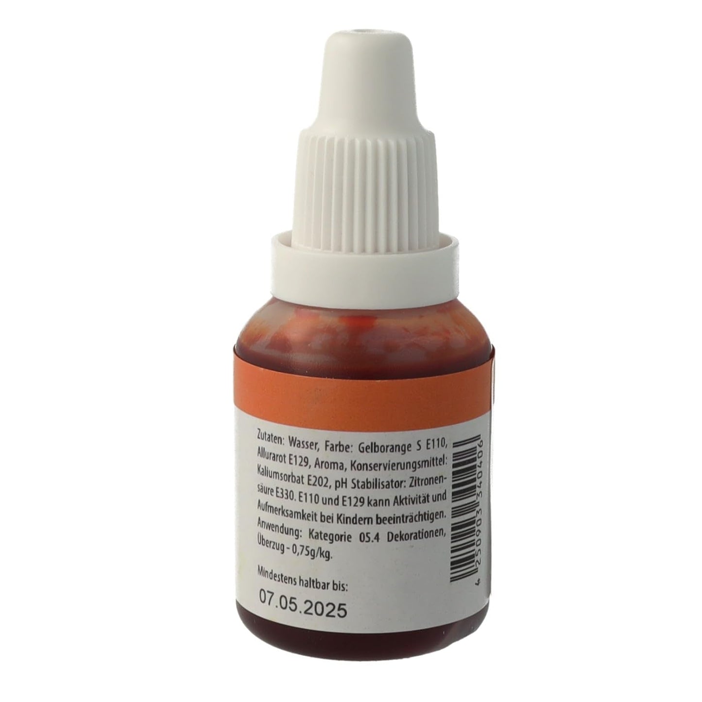 Lebensmittelfarbe Bakeryteam Airbrush Orange 20ml