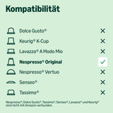 von Amazon Lungo Aluminium-Kaffeekapseln, kompatibel mit Nespresso, mittelgeröstet, 100 Stück (5 Packungen mit je 20 Stück) – Rainforest Alliance zertifiziert