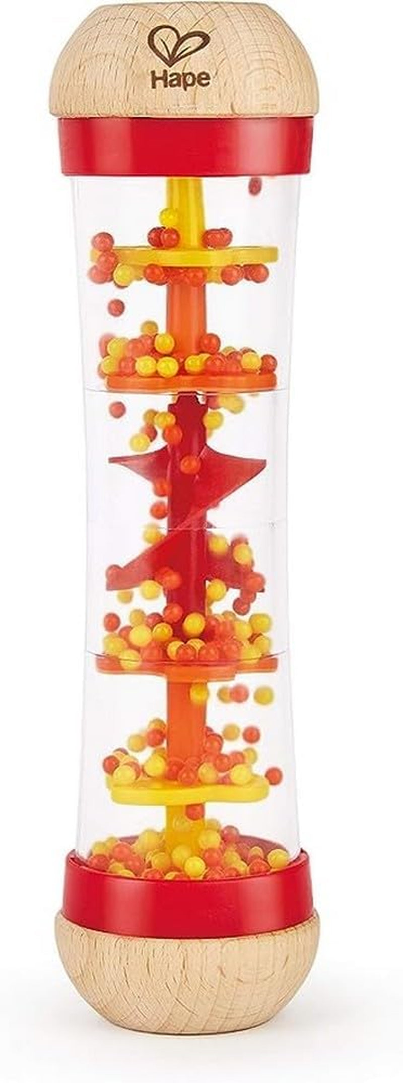 Hape Regenmacher | Mini-Musikspielzeug mit Holzglocken, blau Baby Toys Naty Shop Rot