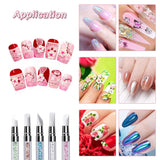 Qufiiry 5PCS Silikon Nagel Pinsel, Gel Schnitzen Pinsel, Silikon-Modellierpinsel Set, Doppel Köpfe DIY Maniküre Werkzeug
