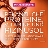 L'Oréal Paris Elvital Anti Spliss Haarmaske für langes, strapaziertes Haar, Intensive Ausspülbehandlung, Mit pflanzlichen Vitaminen und Rizinusöl, Dream Length Super Build-up Mask, 1 x 300 ml Naty Shop Haarmaske
