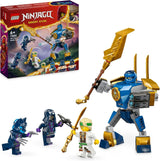LEGO NINJAGO Jay Battle Mech, Ninja-Spielzeug für Kinder mit Figuren, inklusive Jay-Minifigur mit Mini-Katana, Actionfiguren und Mech, kleines Geschenk für kreative Jungen und Mädchen ab 6 Jahren 71805 Bausets Besuche den LEGO-Store Single