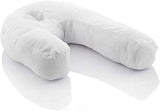 Innovagoods Ergonomisches U-förmiges Kissen für Seitenschläfer, ideal für die Schwangerschaft, fördert ruhiges Atmen, reduziert Schnarchen, Baumwolle und Polyester, weiß, 39 x 57 x 14 cm. Orthopädische Nackenkissen Naty Shop Standardtitel