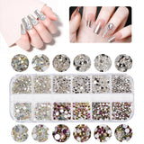 5600 Stück Strasssteine ​​​​Nägel Nail Art, 36 Farben Glitzersteine, Dekorationen Nagelsteine ​​​​Für Nagelkunst, Einschließlich Wachsstift Für Strasssteine ​​​​Und Strass-Picker