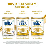 BEBA SUPREME 2 Folgemilch nach 6 Monaten, nur Laktose, palmölfrei, 6er Pack (6 x 800g) Naty Shop