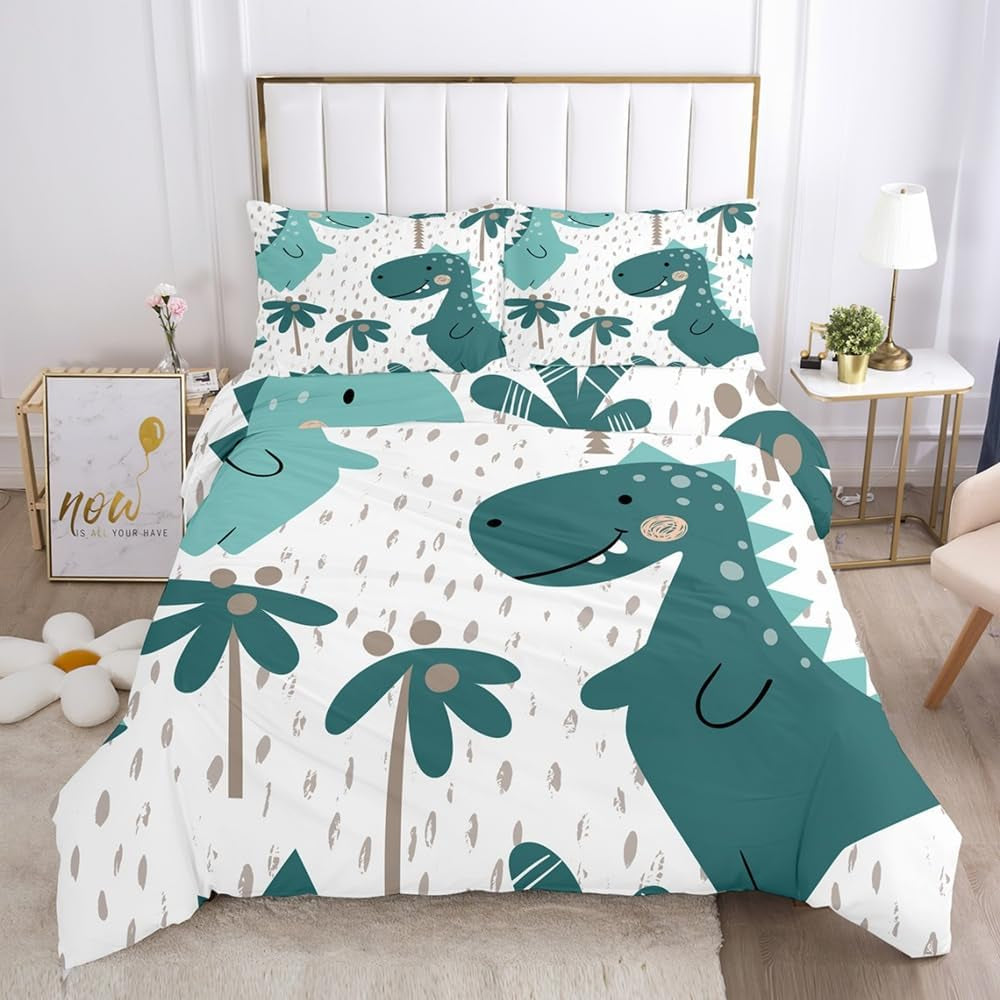 Bettwäsche für Kinder, Dinosaurier-Bettwäsche – Kinder Naty Shop A-1 135 x 200 cm