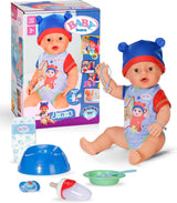 BABY Born Jonas – Babypuppe 43 cm – 10 Funktionen inklusive Zubehör und Matratze – Funktioniert komplett ohne Batterien – Geeignet für Kinder ab 3 Jahren