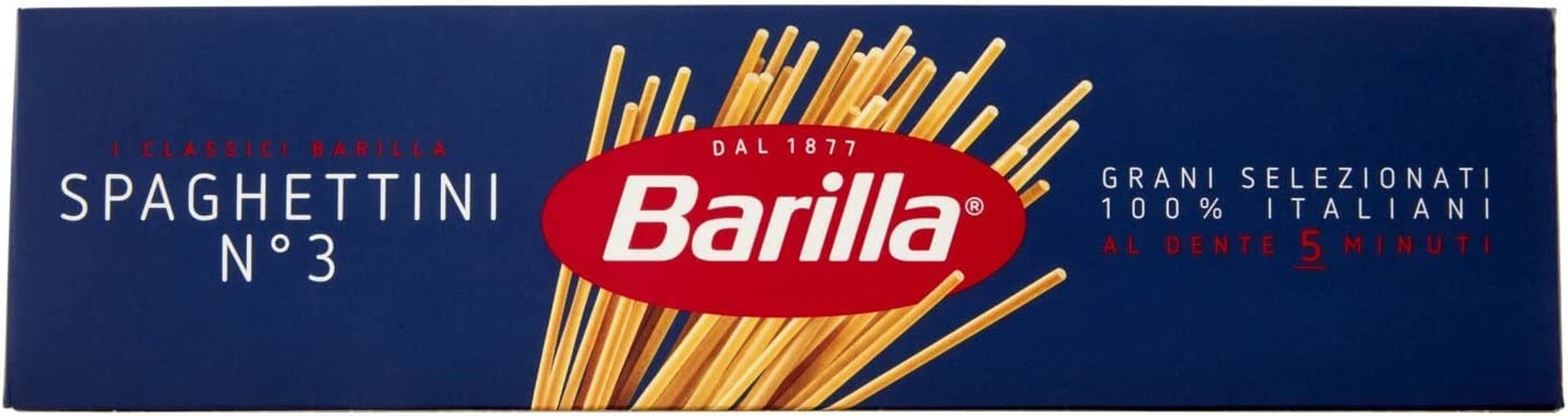 Barilla Pasta Klassische Spaghetti n.5 aus hochwertigen Hartweizen immer al dente, (1 x 500 g), geschmacksneutral