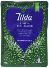 TILDA Gedämpfter Basmatireis mit Limette und Koriander für die Mikrowelle, 250g