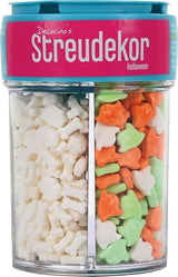 Decocino Halloween Streusel, mehrfarbig, 120 Gramm Streusel Naty Shop