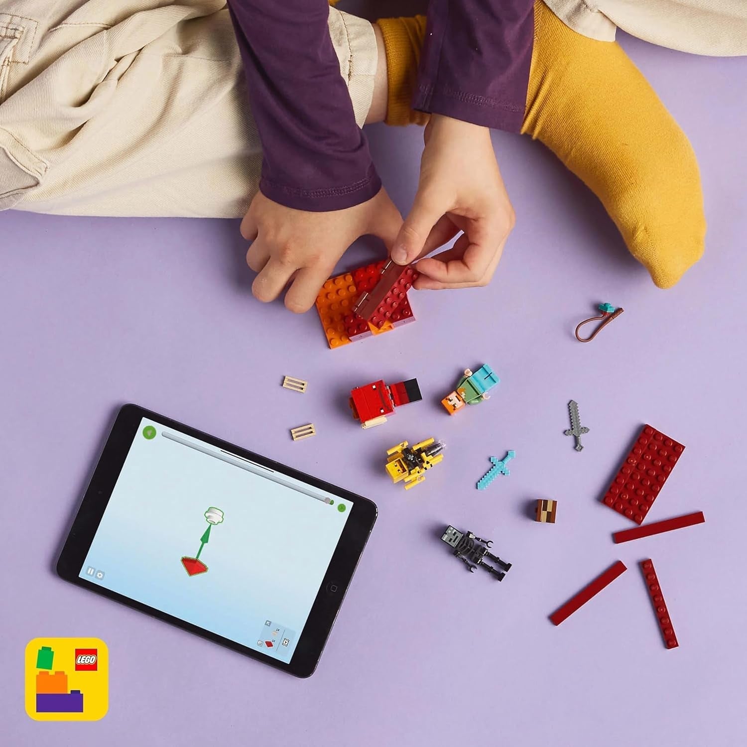 LEGO Minecraft Lava Duel of the Deep, Spielzeug für Videospielfans, Festung mit Minifiguren einschließlich Alex, Skeleton Wither, Lohe und Strider, Geschenk für Mädchen und Jungen ab 6 Jahren 21266 Bausets Beuche den LEGO-Store
