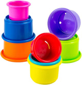 LAMAZE Octivity Time Baby-Sensorspielzeug, weiches Babyspiel und Entdeckung, Oktopus-Kleinkind, geeignet ab 6 Monaten, Jungen und Mädchen über 1 Jahr, Babyspielzeug Naty Shop Stapelbecher