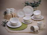 CreaTable, 23601, Serie Romantic Vintage, 16-teiliges Tafelservice für 4 Personen, Kombiservice aus Porzellan, spülmaschinen- und mikrowellengeeignet, hochwertige Herstellung