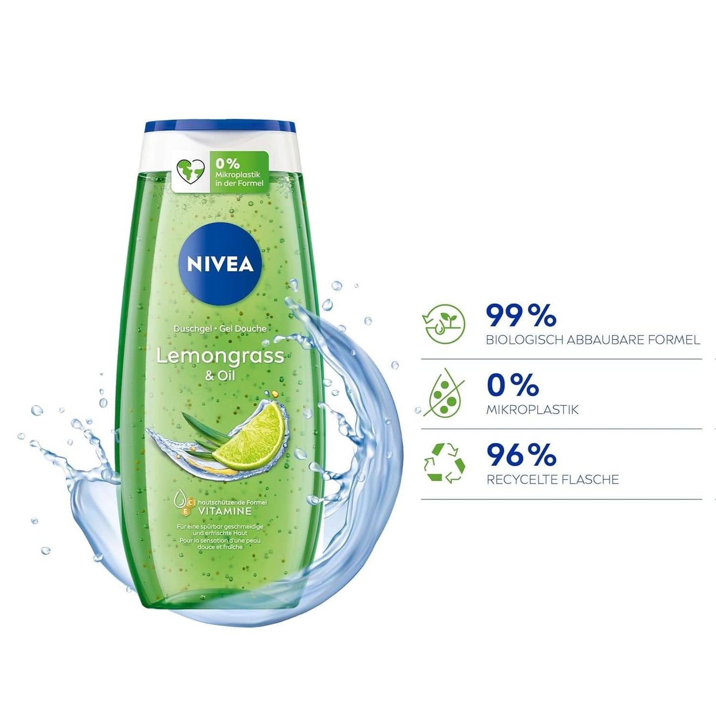 NIVEA Lemon Grass And Oil Duschgel, 250 ml Dusche und Bad Naty Shop