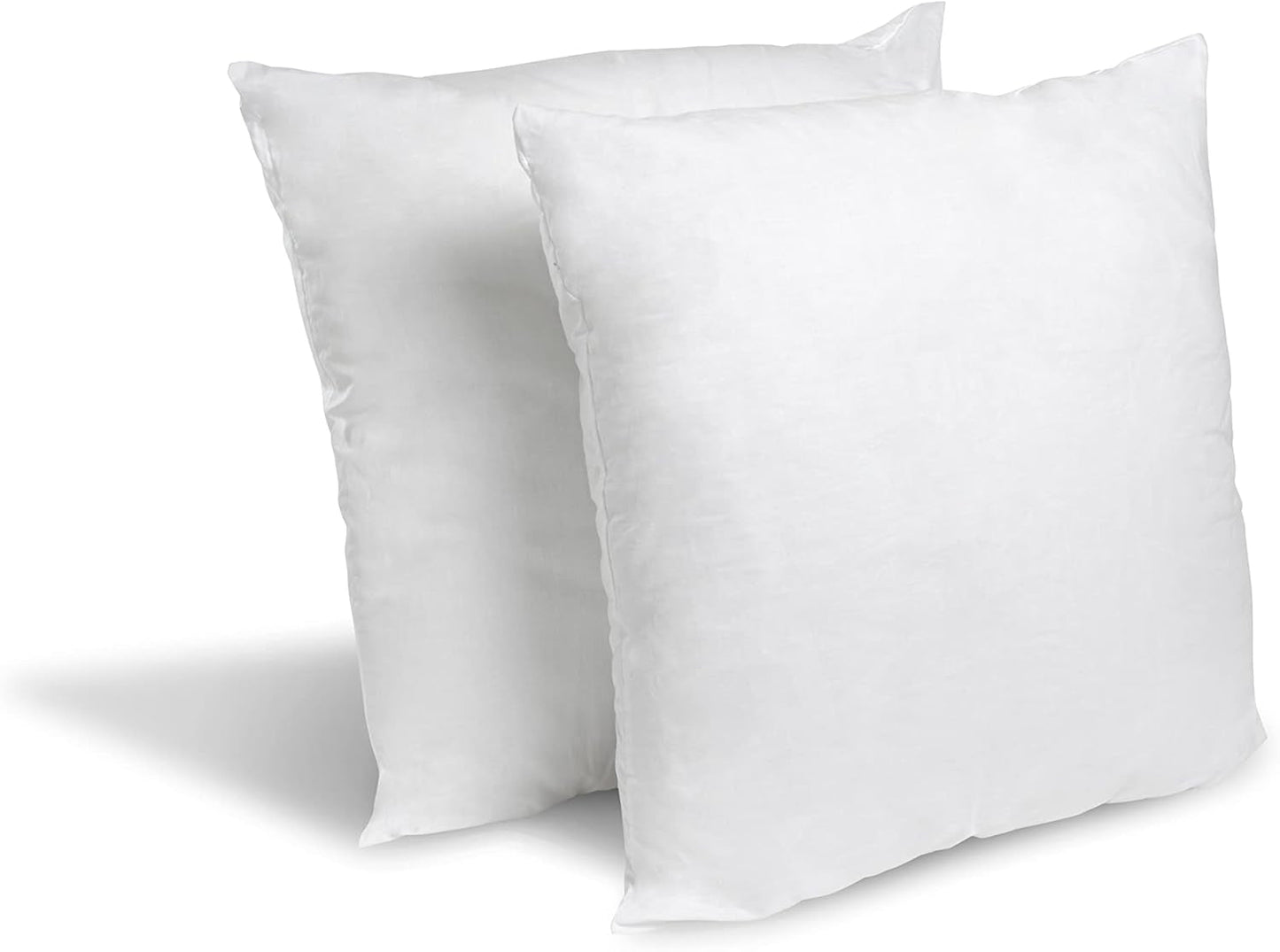 Blaues Câlin-Set mit 2 Kissen mit festem Komfort „Alaska“, super Füllung, Umschlag aus 100 % Perkal-Baumwolle, weiß, 65 x 65 cm, quadratische Form, Naty Shop Standard-Kissen