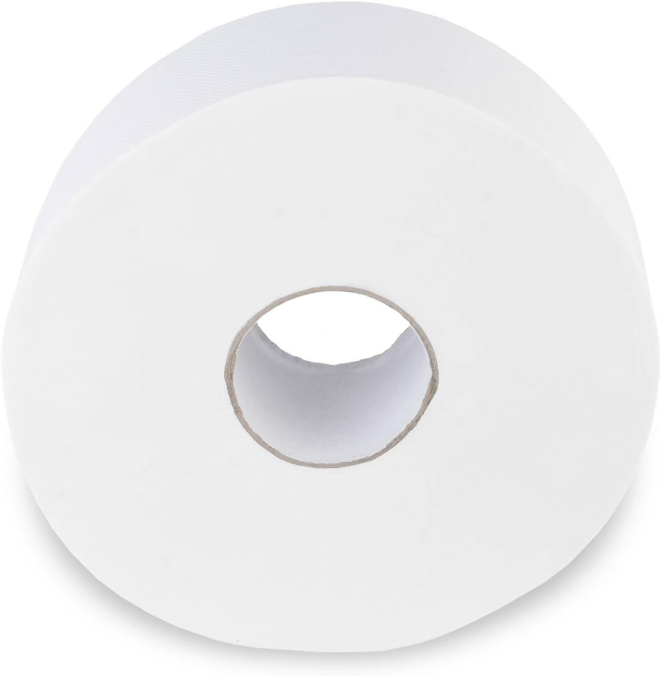 Quicky Jumbo 2-lagiges Toilettenpapier, 25 cm Ø, hochweiß, geprägt mit feinen Punkten, 6 Rollen – saugfähig und reißfest für maximale Hygiene, ideal für öffentliche Einrichtungen und Industrie