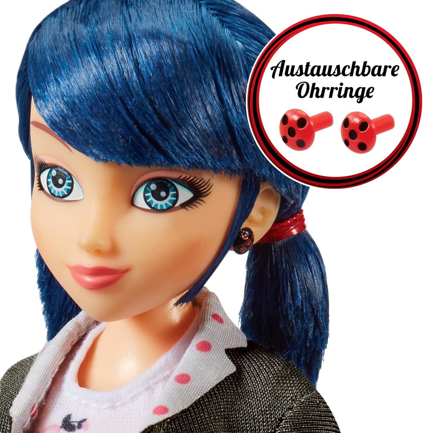 BANDAI – Miraculous Ladybug – Modepuppe Marinette und Ladybug – 26 cm große Gelenkpuppe mit 2 Outfits – Miraculous Toy Gelenkpuppe – Spielzeug für Kinder ab 4 Jahren – P50355