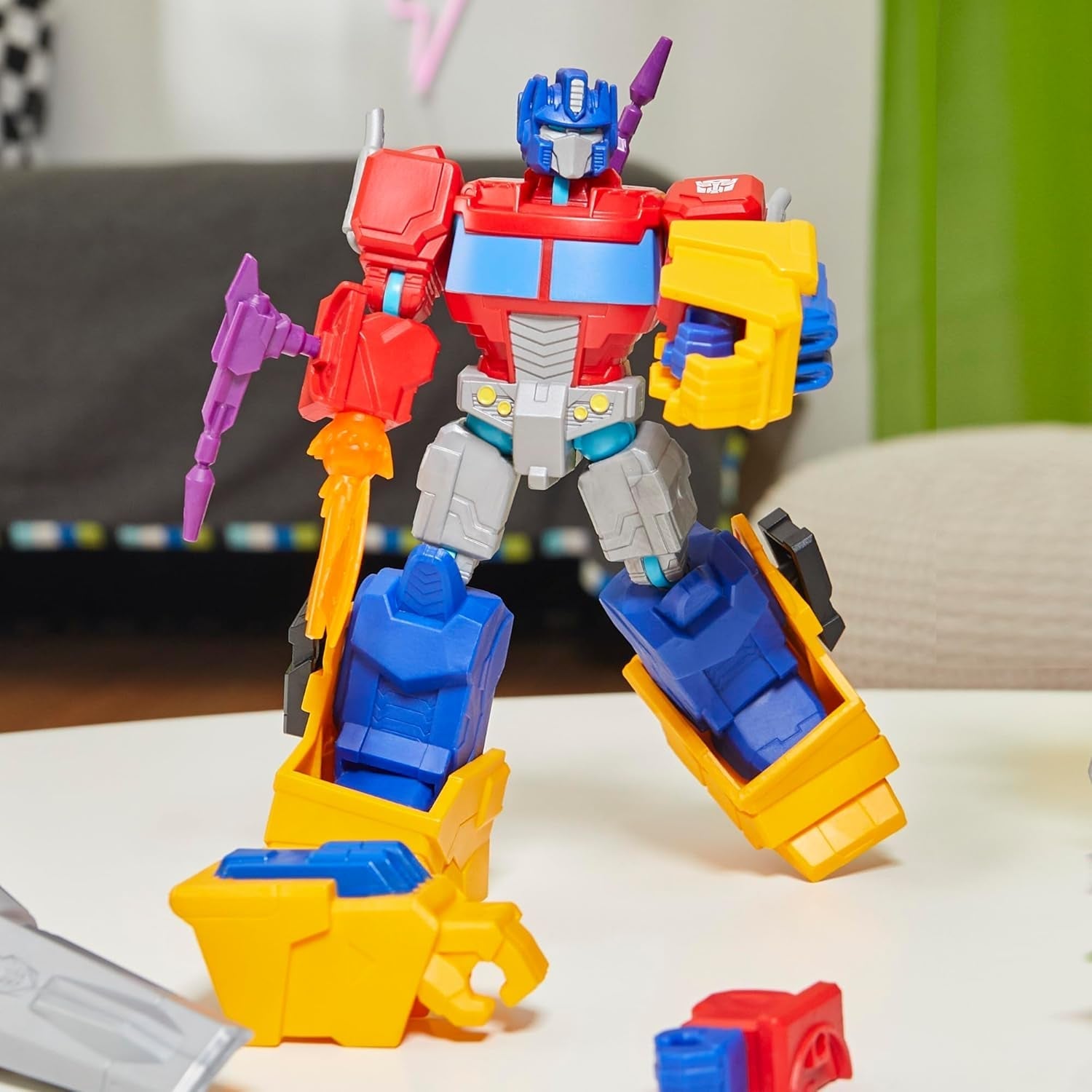 Transformers Mixmashers Optimus Prime Anpassbare Deluxe-Actionfiguren und Zubehör Actionfiguren Naty Shop