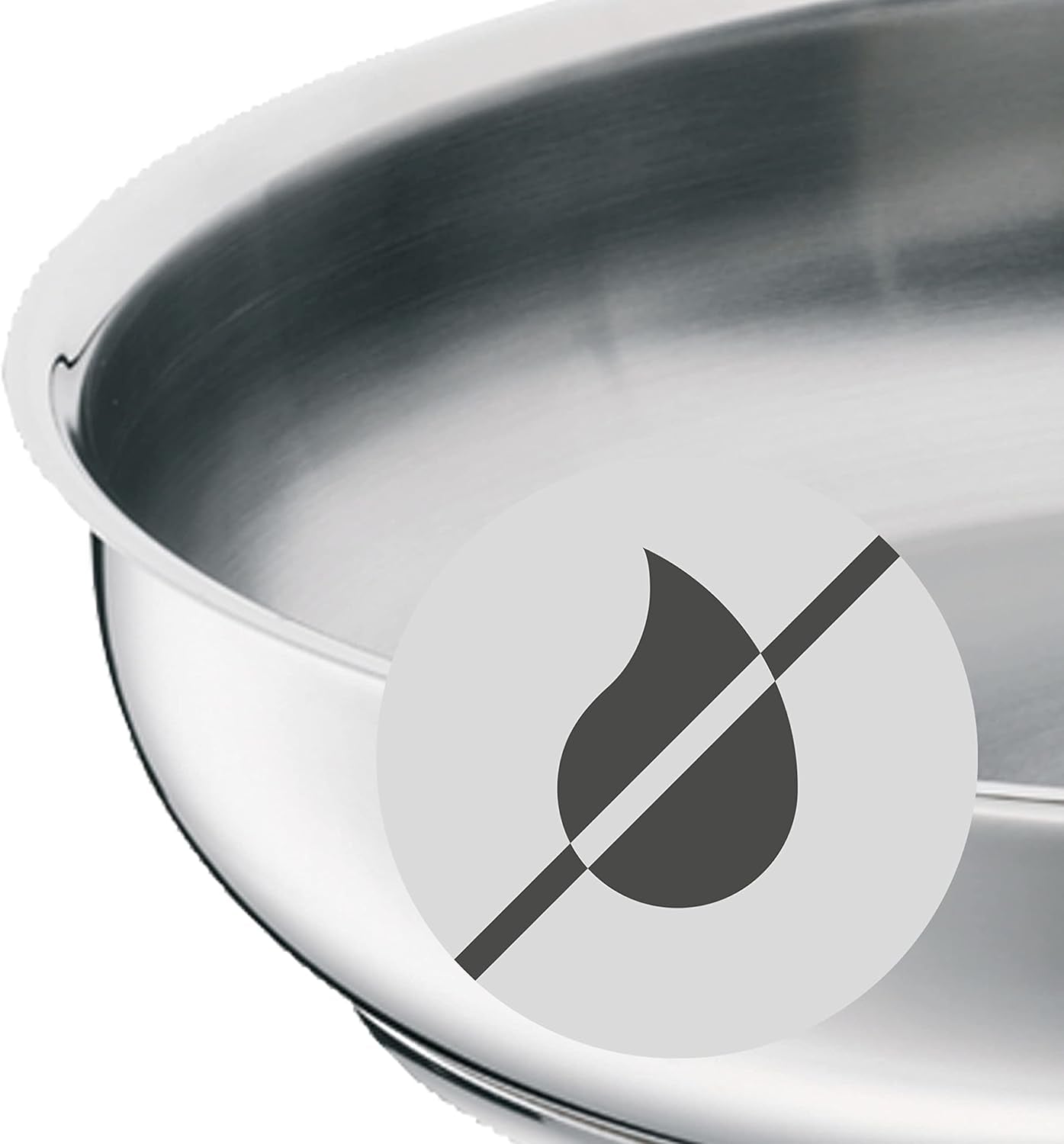WMF Profi Edelstahlpfanne 24 cm Induktion, Edelstahlpfanne Cromargan Töpfe und Pfannen Naty Shop