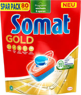 Somat Gold Tabs für die Spülmaschine (105 Tabs) Naty Shop Küchenreiniger 80 Kapseln -