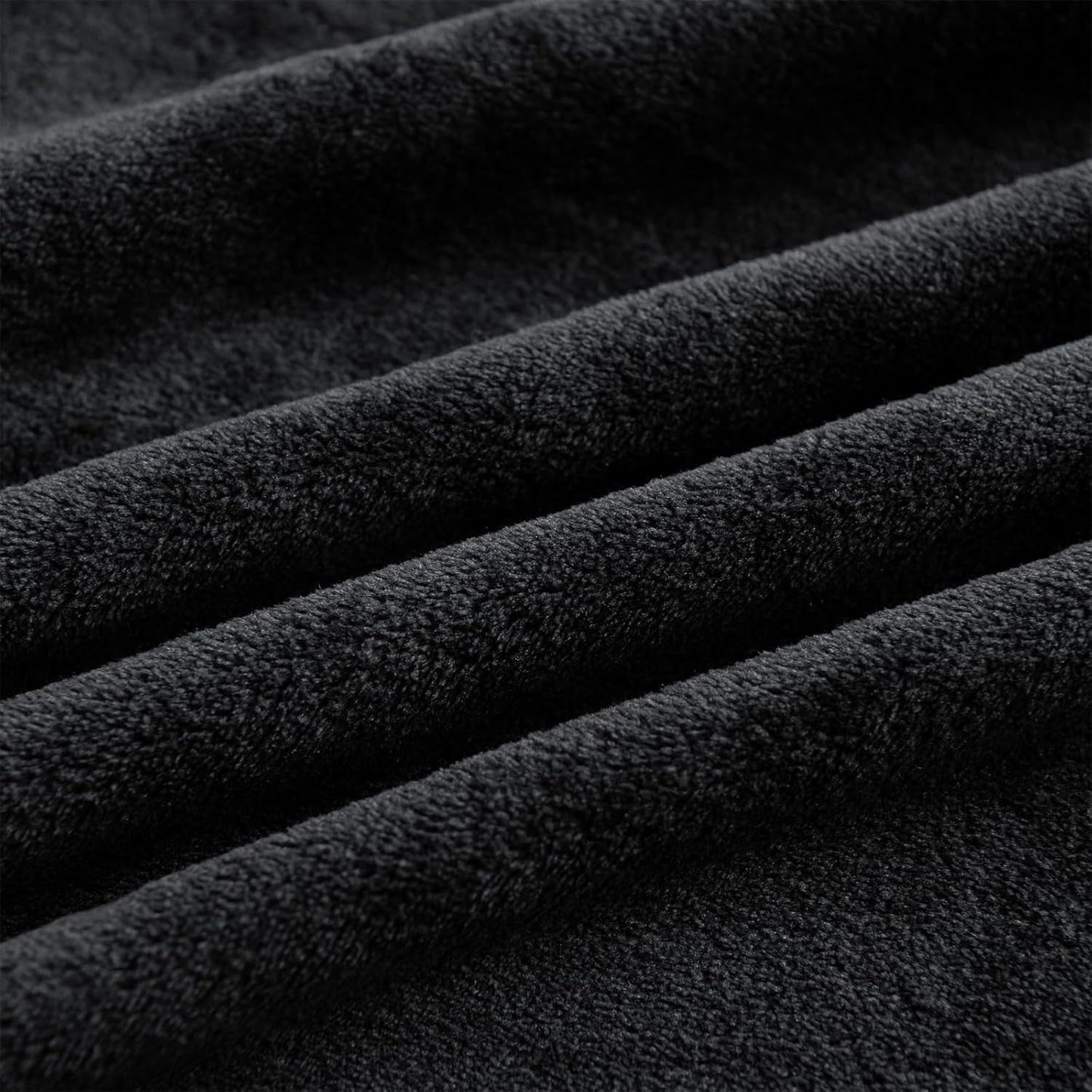 Good Nite kuschelige Decke, flauschige Decke, Bettdecke, Sofadecke, XL, Wohndecke, Fleecedecke, 150 x 200 cm, Schwarz, weiche warme Decken, flauschige Decke, Betten und Decken, Good Nite